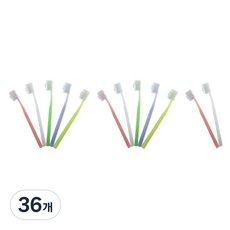 미소덴탈 클래식 V컷 슬림모 칫솔 랜덤발송, 36개, 1개입