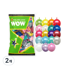 Link-O-Loon 連接氣球 15cm 100入, 珍珠混色, 2個