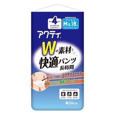 日本製紙 男女款 Acty W長效型成人紙尿褲, M~L, 1包, 18片