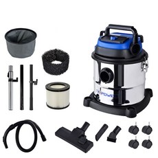 EX-POWER Industrial 1600W 乾濕兩用吸塵器 20L EVC-20, 黑+白+藍