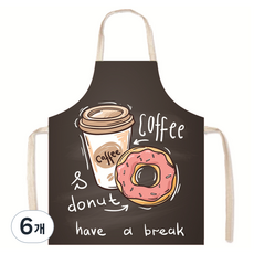 특별한상점 모던 카페 꽃집 미술 주방 앞치마 55 x 68 cm, 16, 6개
