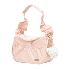 PETSLAND 愛麗絲寵物斜背包 + 內墊, 1個, 寶寶粉