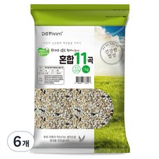 부드러운 현미가 들어있는 혼합 11곡, 1kg, 6개