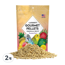 라페버스 오메가 필수 비타민 과일펠럿 패러킷 조류 간식, 567g, 2개