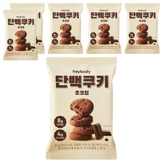 헤이바디 단백쿠키 초코칩, 40g, 6개