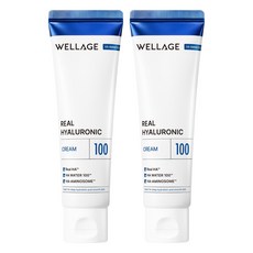 웰라쥬 리얼 히알루로닉 100 크림, 80ml, 2개
