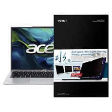 YADI 亞第 插卡隱貼 16:10 水之鏡防窺片 Acer Aspire Lite AL14 51P 5975專用 PF4PPB-W140, 透明色, 1片