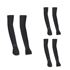 기어엑스 여성용 고급 손등 덮개 냉감 쿨토시 3세트, 블랙