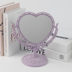 Double J 復古化妝桌鏡 B, 紫色