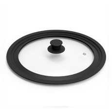 多功能鍋蓋 黑色, 1個, 28厘米