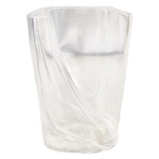 瀝水牙刷漱口杯 Set 2個 插槽設計 杯口弧形設計 通風透氣, 透明, 1組