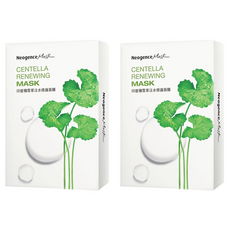 Neogence 霓淨思 印度積雪草注水修護面膜 舒緩乾燥 重現柔嫩 細緻膚觸 強化屏障 保持肌膚健康, 8片, 2盒