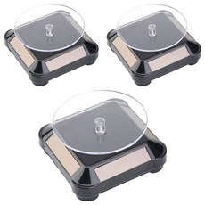 壓克力太陽能旋轉盤, 黑色, 3個