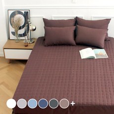 SCOHOME 素色絎縫棉質床包