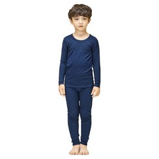 유니프랜드 아동용 히트 바이로프트 웜 9부 발열 실내복 상하세트