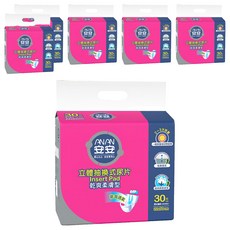 安安立體抽換式尿片 乾爽柔膚型 男女適用 30片 x 6包, 22 x 50cm