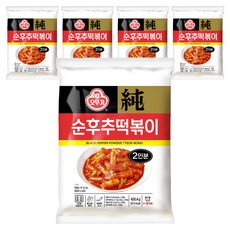 OTTOGI 不倒翁 純黑胡椒炒年糕, 426.4g, 5包