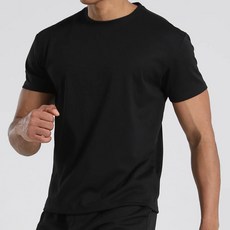 Zetta22 男士肌肉版型Ponte素色短袖T恤 1755