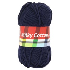 브랜드얀 밀키코튼 레드라벨 뜨개실, 17남색, 1개