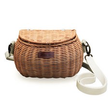 ZOKO 藤編多用途收納籃, 米色, 1個