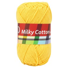 브랜드얀 밀키코튼 레드라벨 뜨개실, 20노랑, 1개