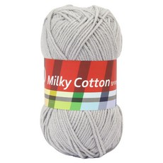 브랜드얀 밀키코튼 레드라벨 뜨개실, 27연회색, 1개