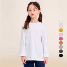 unifriend 兒童基本款長袖棉質T恤