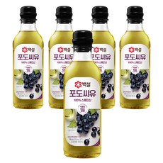 CJ BEKSUL 白雪 葡萄籽油, 500ml, 5瓶