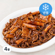 쿡생 추억의맛 쫄볶이 짜장맛 (냉동), 505g, 4봉