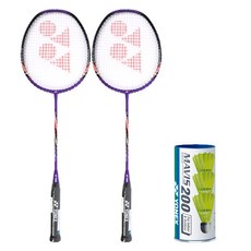 尤尼克斯羽毛球拍 Nano Flare 001 Ability 2p + Mavis 200 YL MID 3p 套組, 單品, 1組