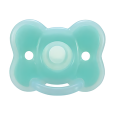 Richell 利其爾 矽膠安撫奶嘴 全矽膠材質 附收納盒, 3個月以上, 蝴蝶結, 1個