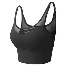 Homegym 透氣網細肩運動內衣, S, 經典黑