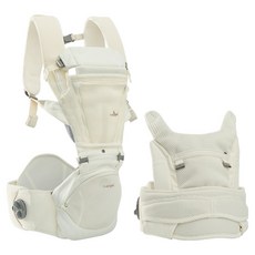 i-angel 多合一Doctor Dial折疊空氣腰凳背帶, 象牙白