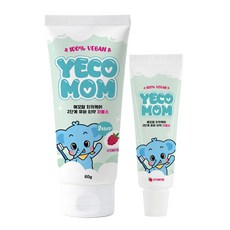 예꼬맘 치카케어 2단계 60g + 소형치약 15g 라즈베리향, 1세트