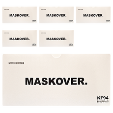 MASKOVER MF KF94 防沙塵口罩 (附掛勾), 50片, 6盒, 白色