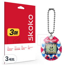 Skoko 電子雞 原創 真實貼合 螢幕保護貼 3p 組, 單一顏色, 3套, 單一商品
