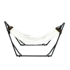 알래스카블랙 해먹 + 스탠드 + 보관가방 세트, 그레이 + 크림화이트