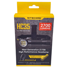 NITECORE 奈特科爾 HC35 頭戴手持式手電筒 2700流明 防水工作燈 含電池, 1個