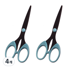 北歐風不鏽鋼桌上型多功能剪刀, 4個, 藍色