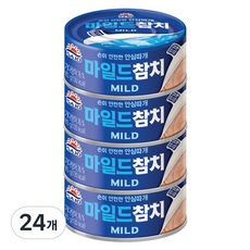 사조참치 마일드참치, 85g, 24개