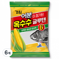 경원산업 아쿠아 어분 옥수수 글루텐6 떡밥, 240g, 6개