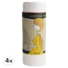 베베솜 순면 키친타올 행주, 4개, 45개입