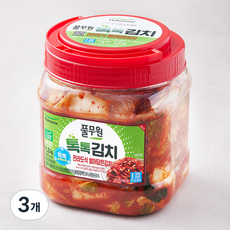 풀무원 톡톡 전라도식 썰어담은 김치, 1.2kg, 3개