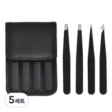 dunhome 粉彩高級專家用鑷子4件組, 5套, 黑色