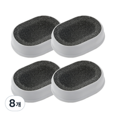 Saedeuri 海綿防滑肥皂架, 時尚灰, 8個