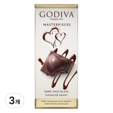 고디바 마스터피스 다크 초콜릿, 86g, 3개