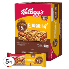 켈로그 단백질바K, 450g, 5개