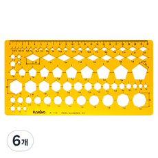 코링 종합 형판 자 K-110, 6개