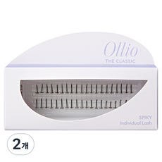 Ollio The Classic Spiky 單株假睫毛 9mm, 2個, 黑色/無香