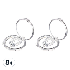 Bomari 透明睡眠髮夾 透明, 8個